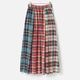 [le ciel de HARRISS] Crazy Check Flared Skirt_Madras Check(00)