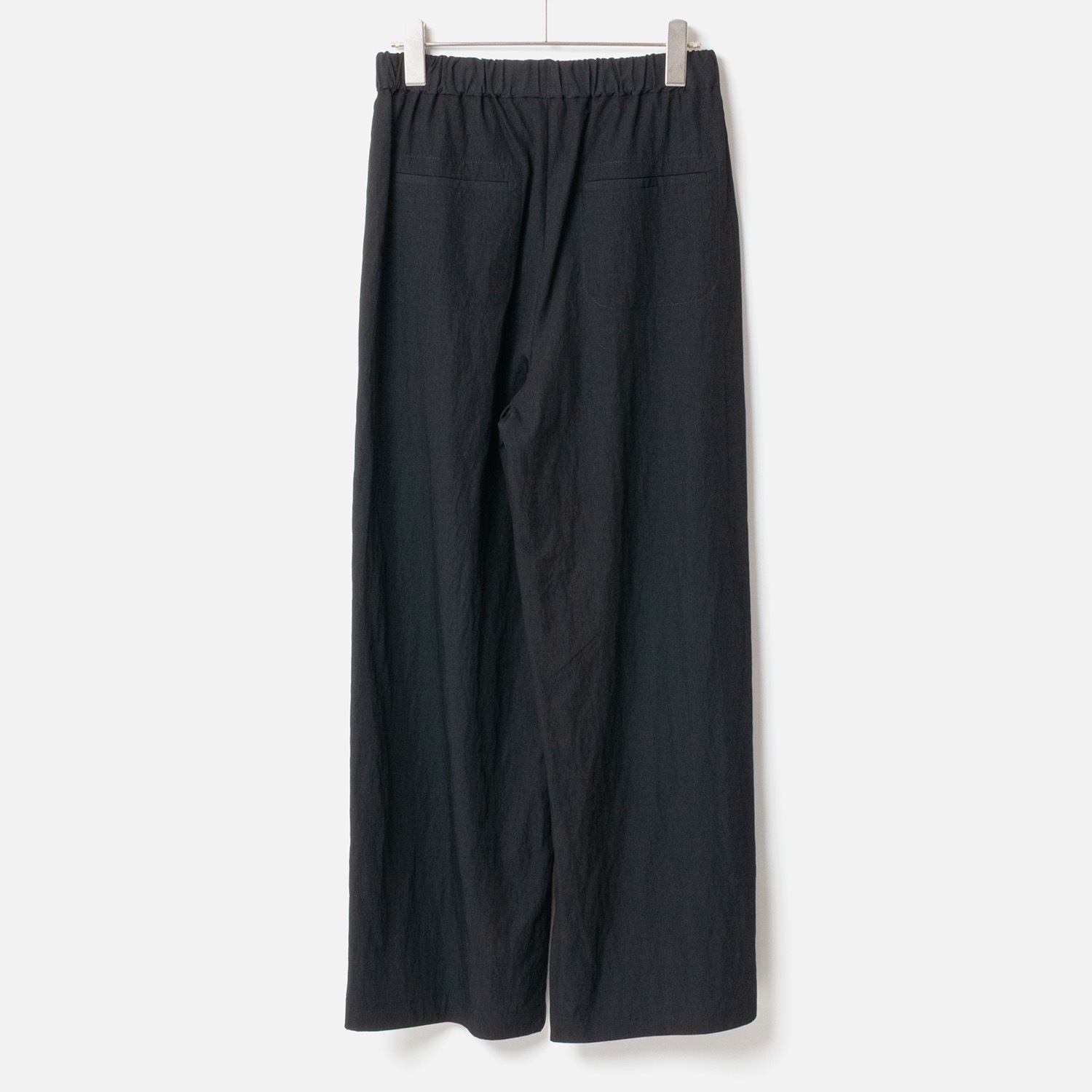 [Harriss] Front Tuck Semi-Wide Pants_Black(80)