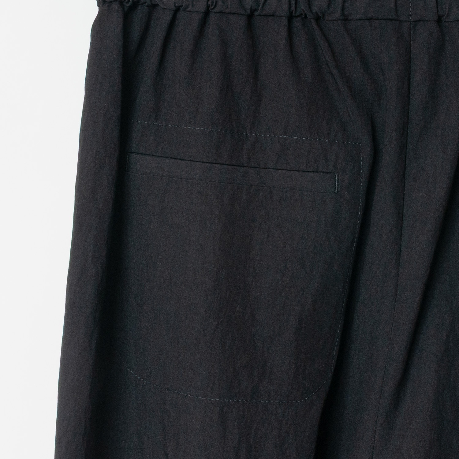 [Harriss] Front Tuck Semi-Wide Pants_Black(80)