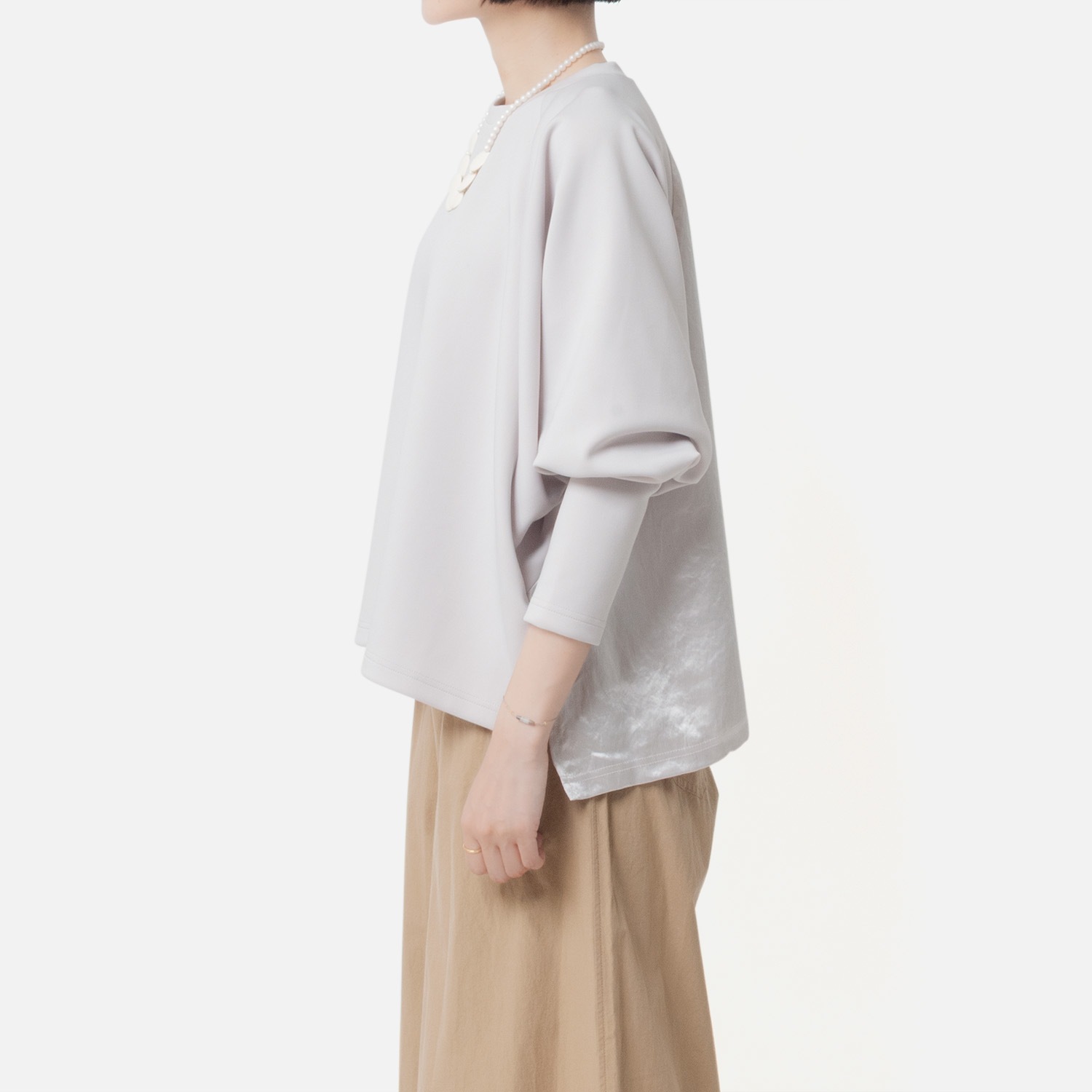 [Harriss] Dolman Tuck Sleeve Pullover