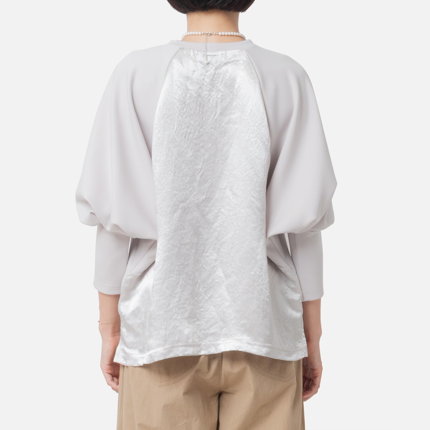 [Harriss] Dolman Tuck Sleeve Pullover