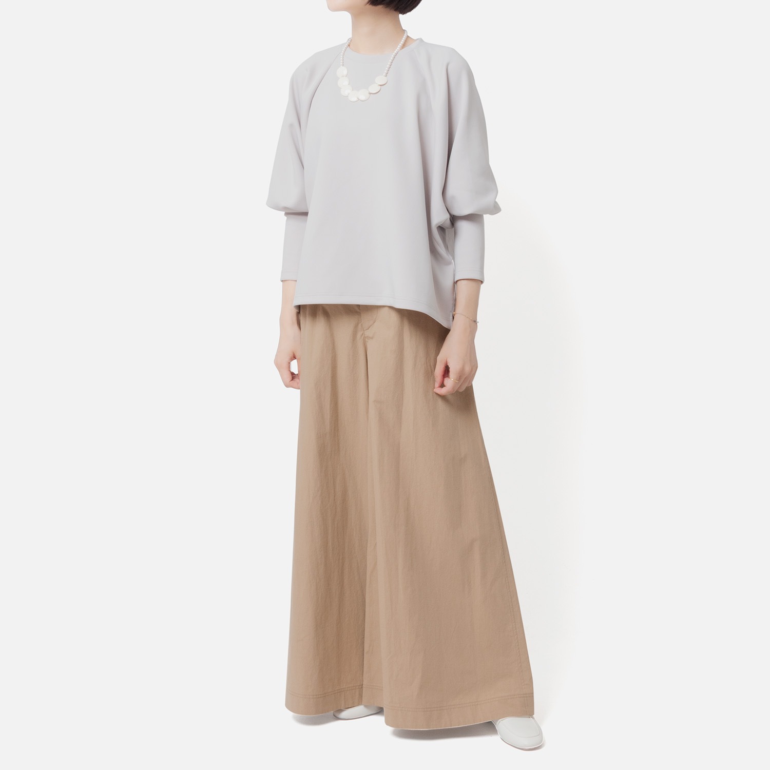 [Harriss] Dolman Tuck Sleeve Pullover