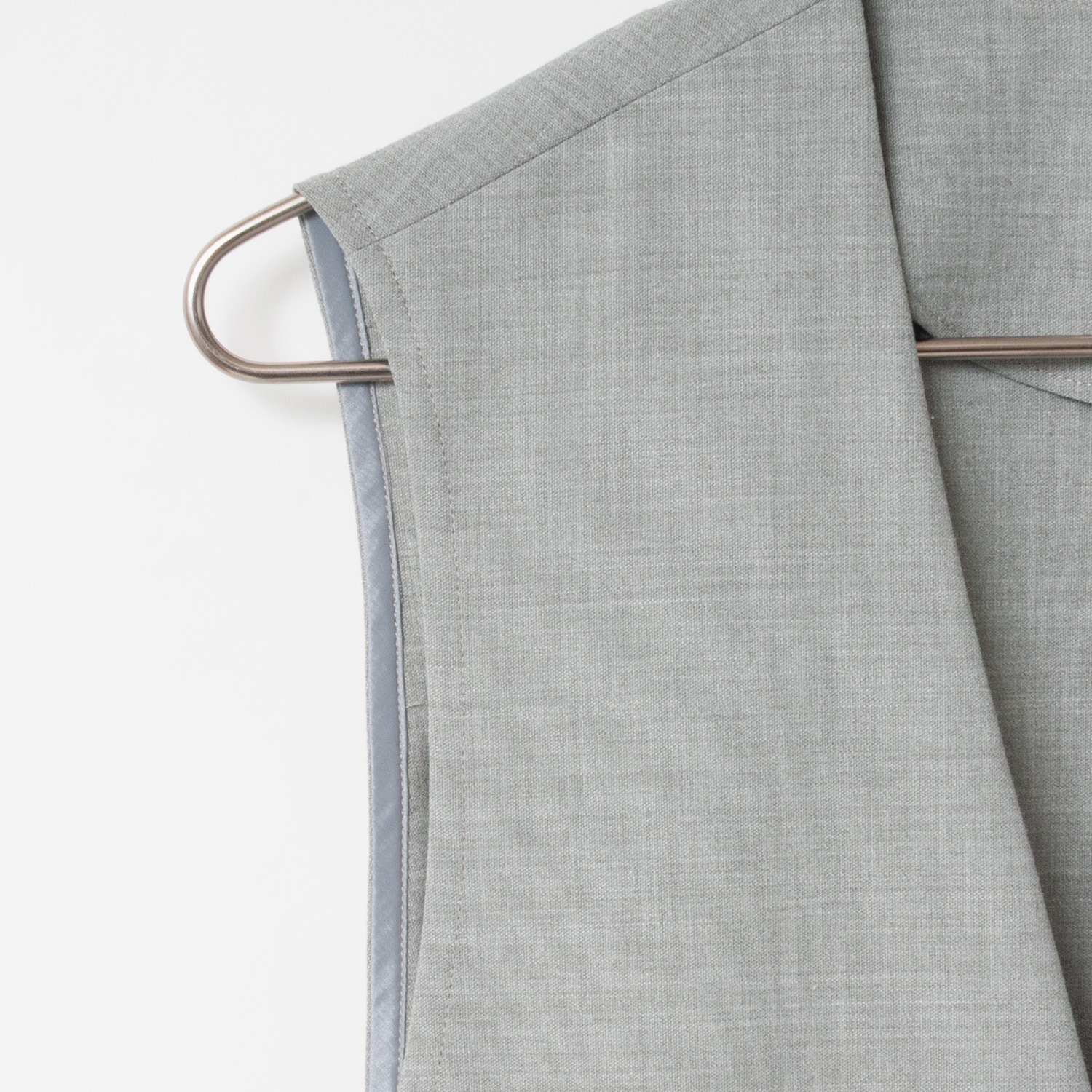 [Harriss] Collarless Gilet_Light gray(83)