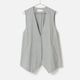 [Harriss] Collarless Gilet_Light gray(83)