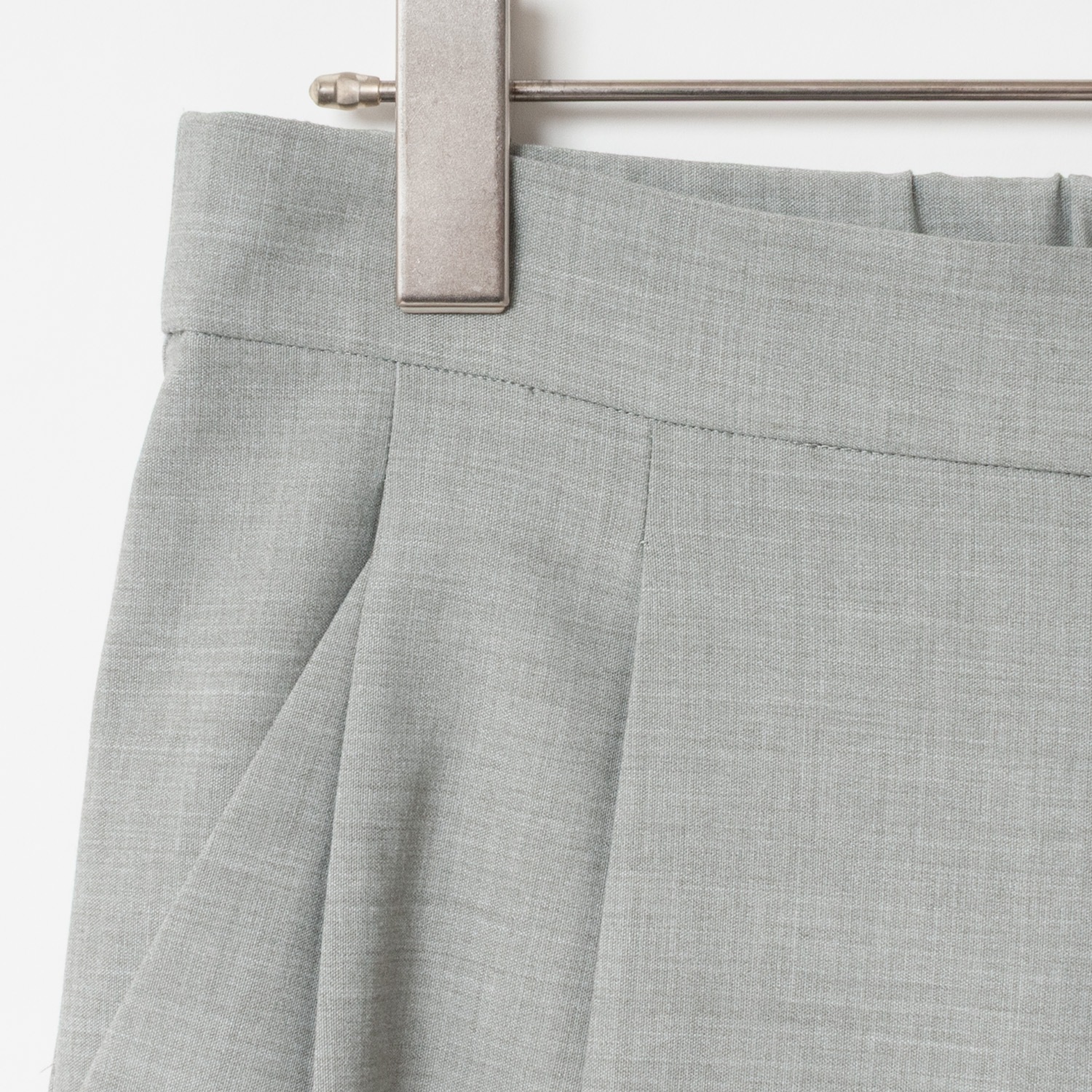 [Harriss] 2-Tuck Tapered Pants_Light gray(83)