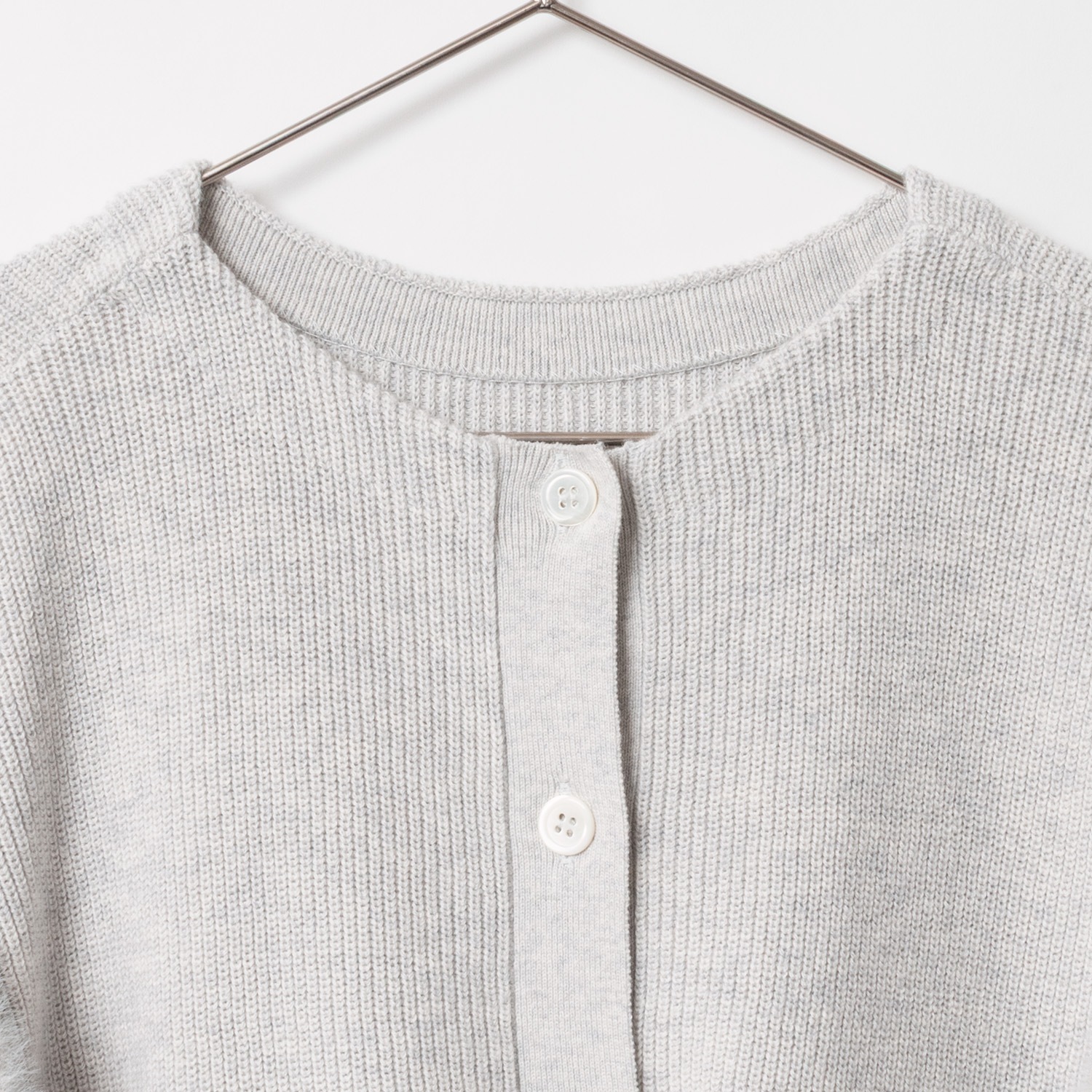 [Harriss] Feather Sleeve Knit Pullover