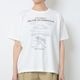 [le ciel de HARRISS] Original Print T-shirt_BALADE DU DIMANCHE_Off white(02)