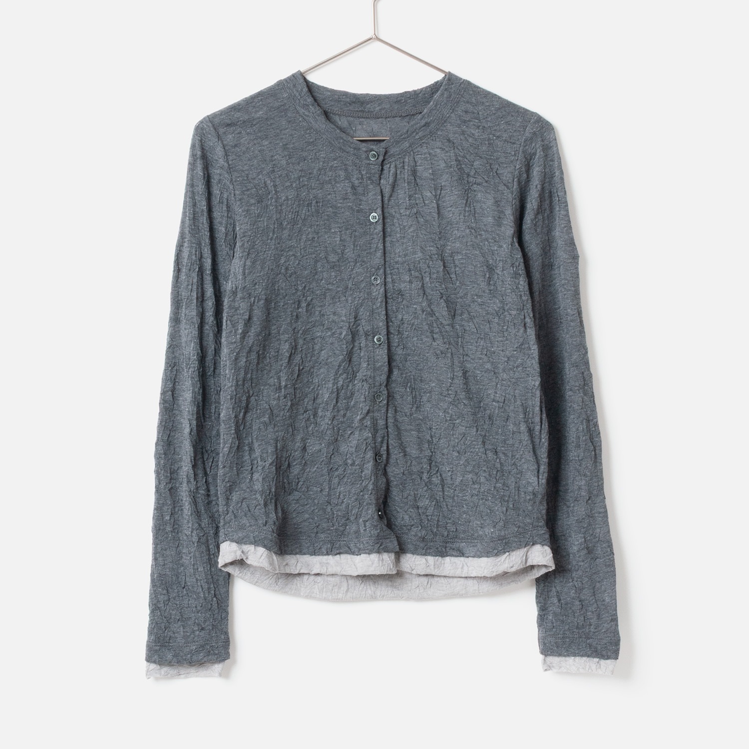 [Harriss] Washer pleated cardigan