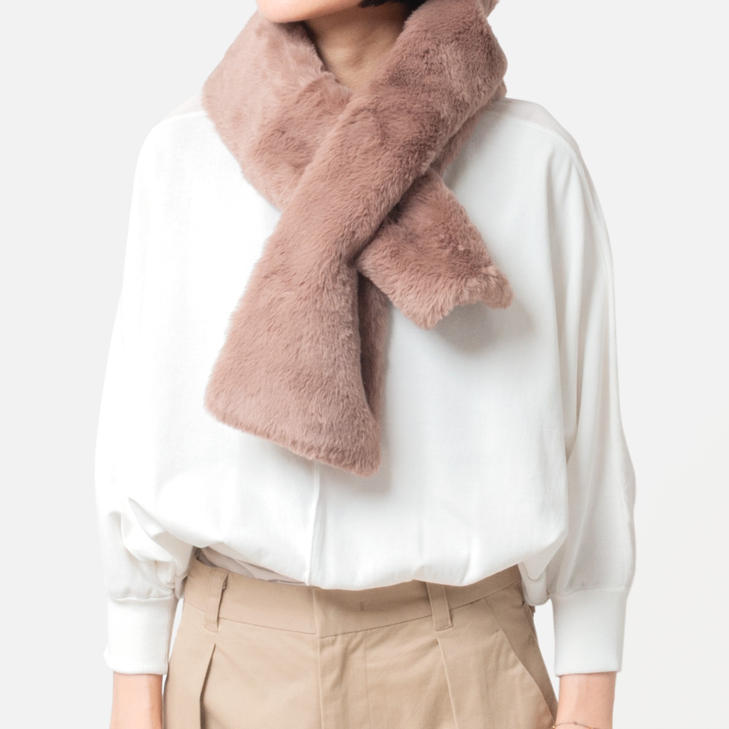 [Harriss] Eco-fur tippet_medium