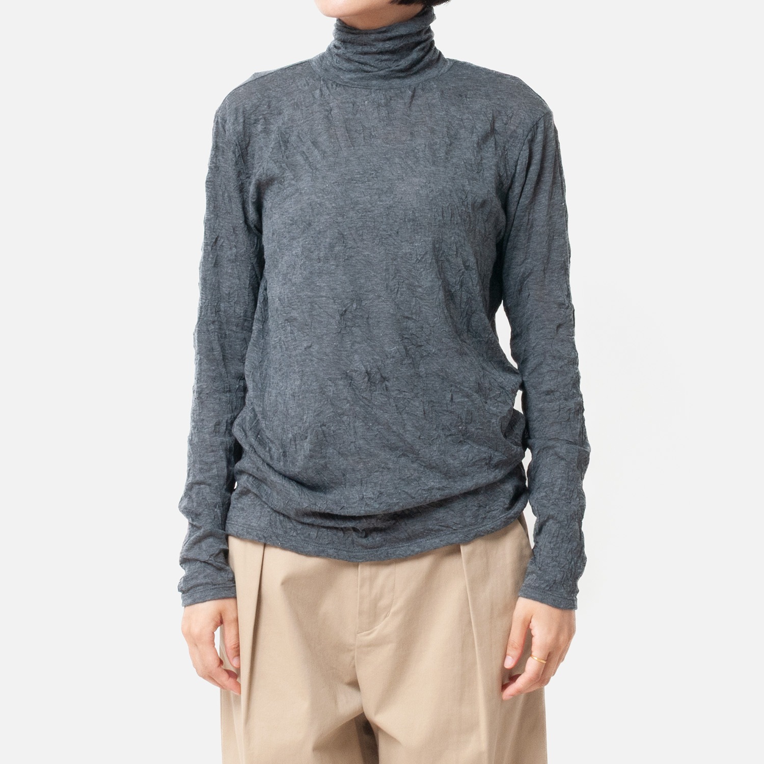 [Harriss] Washer Pleated Soft Turtle