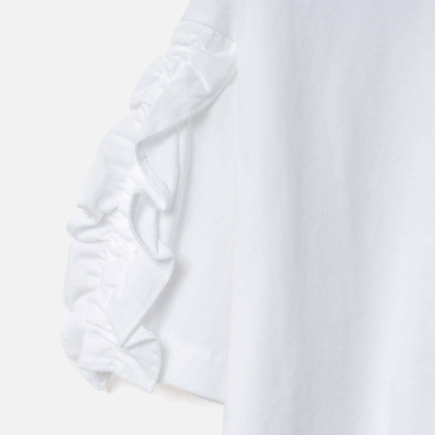 [Harriss] Ruffle Sleeve T-Shirt