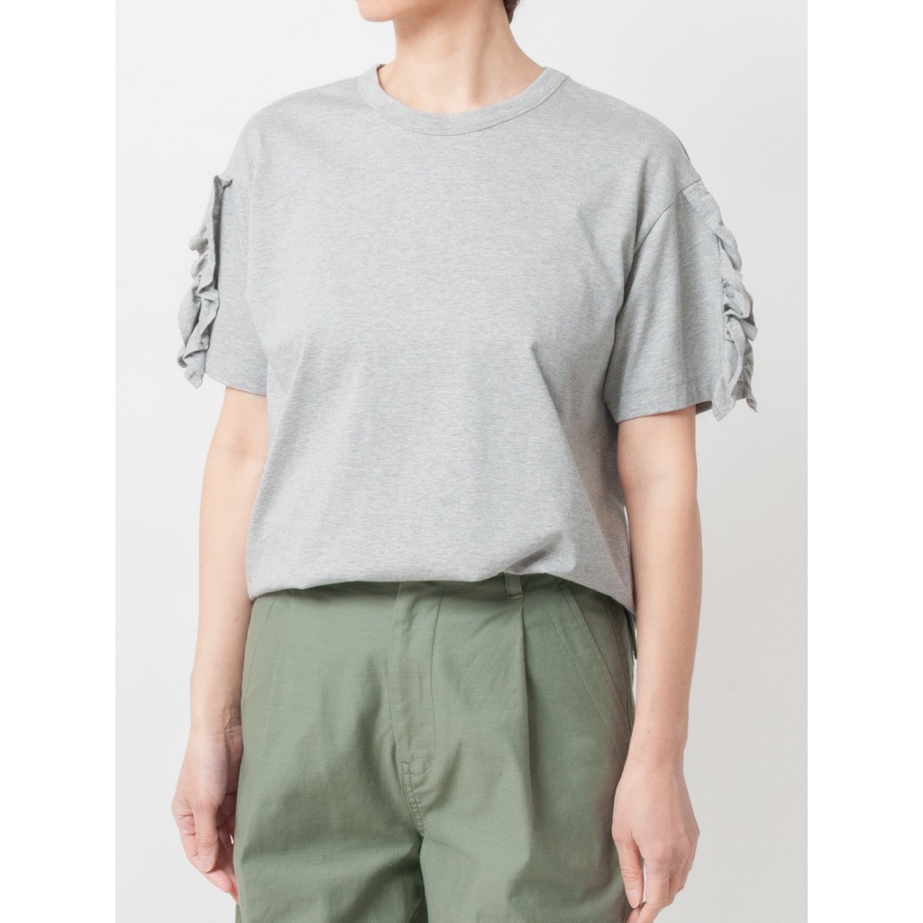 [Harriss] Ruffle Sleeve T-Shirt