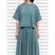 [RaPPELER] maxi length skirt_Light green(33)