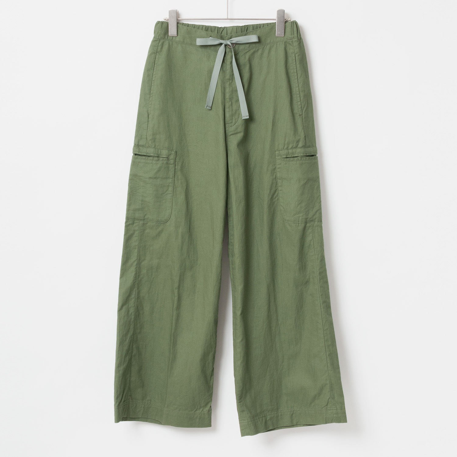 [Harriss] Cotton linen casual wide straight pants