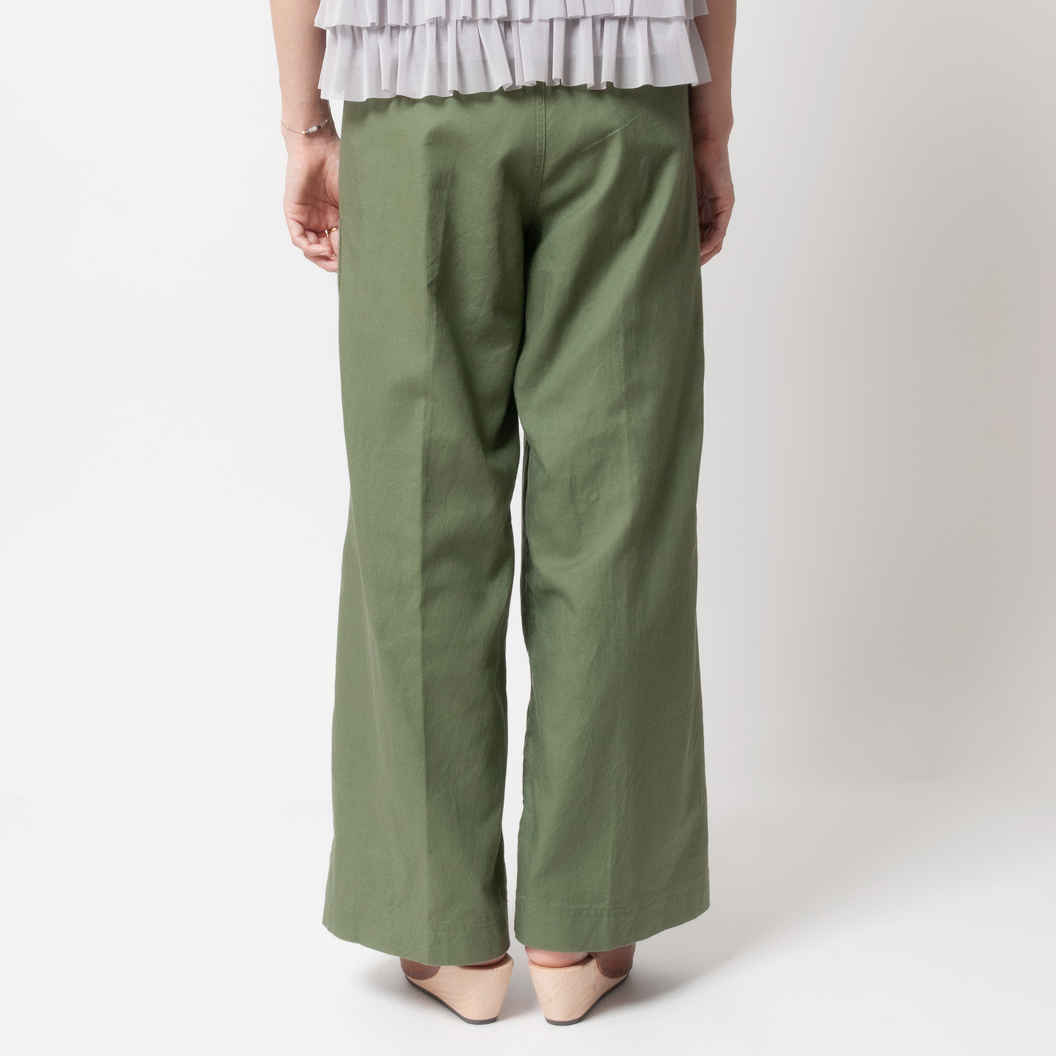 [Harriss] Cotton linen casual wide straight pants