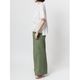 [Harriss] Cotton linen casual wide straight pants