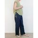[Harriss] Cotton linen casual wide straight pants