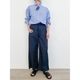 [Harriss] Cotton linen casual wide straight pants