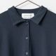 [Harriss] Half sleeve collared cardigan
