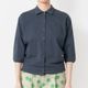 [Harriss] Half sleeve collared cardigan
