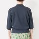 [Harriss] Half sleeve collared cardigan