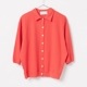 [Harriss] Half sleeve collared cardigan