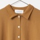 [Harriss] Half sleeve collared cardigan