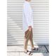 [Harriss] Band-collar long shirt_Off white(02)