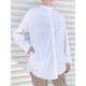 [Harriss] Band-collar long shirt_Off white(02)