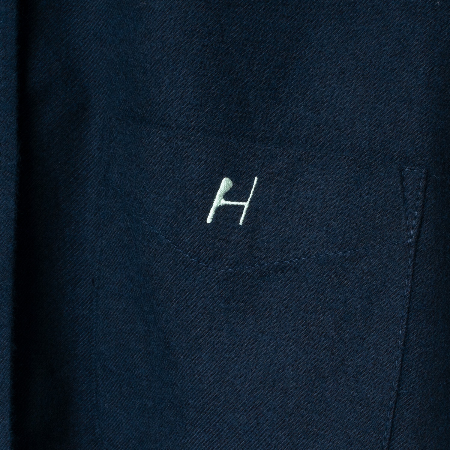 [le ciel de HARRISS] Short point embroidery shirt