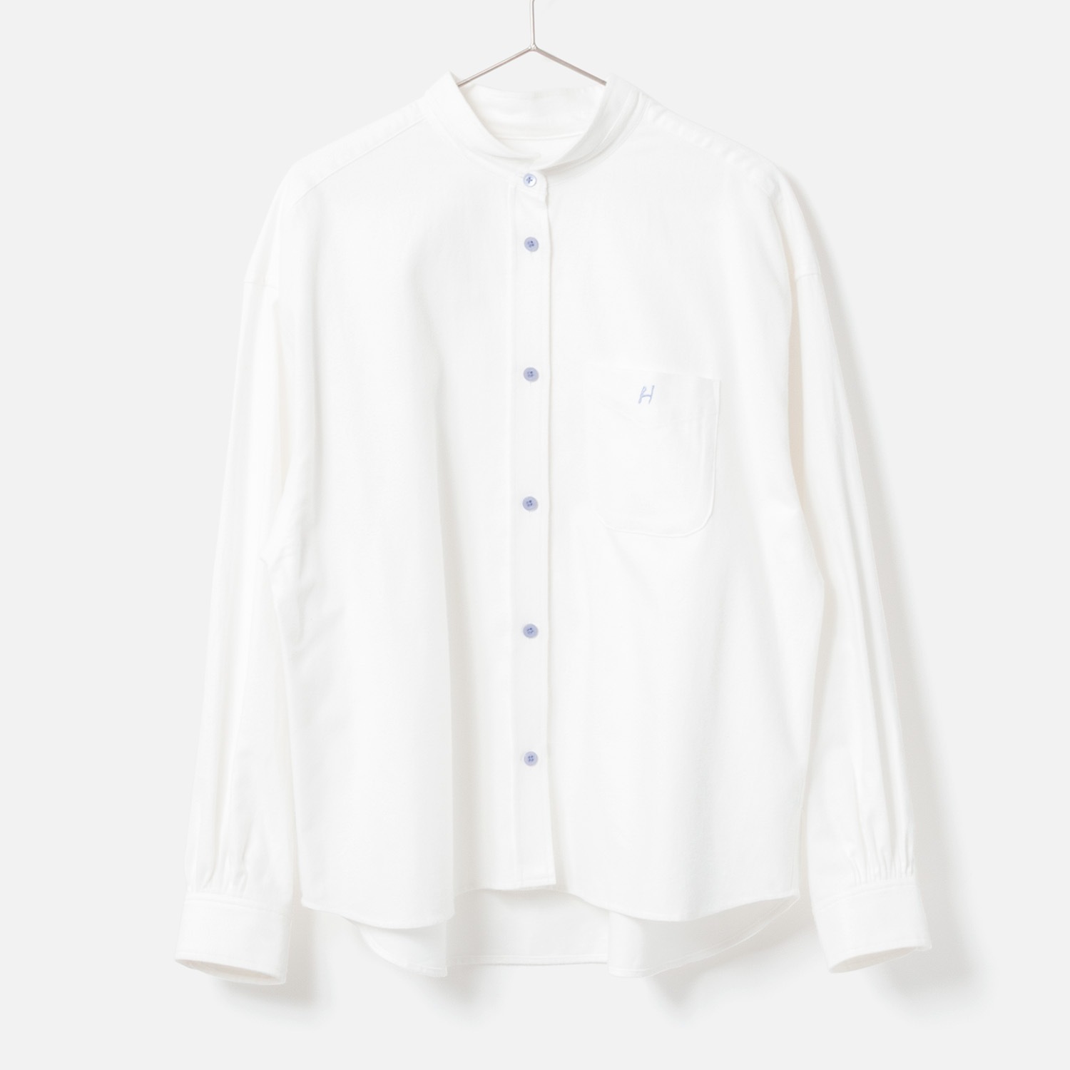 [le ciel de HARRISS] Short point embroidery shirt