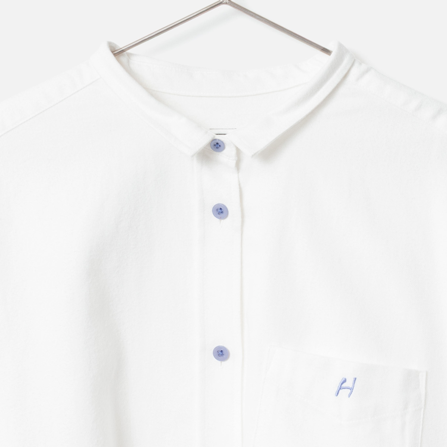 [le ciel de HARRISS] Short point embroidery shirt