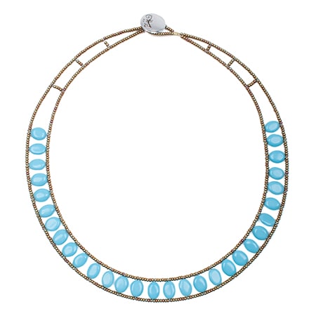 [ziio] GIRO NECKLACE ( BLUE )