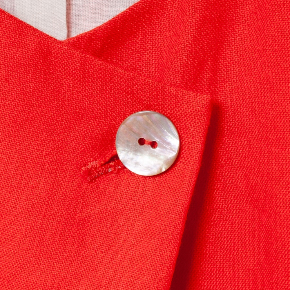 [Harriss �� Keiko Okamoto] No Collar Cardigan Blouson_Bordeaux(20)