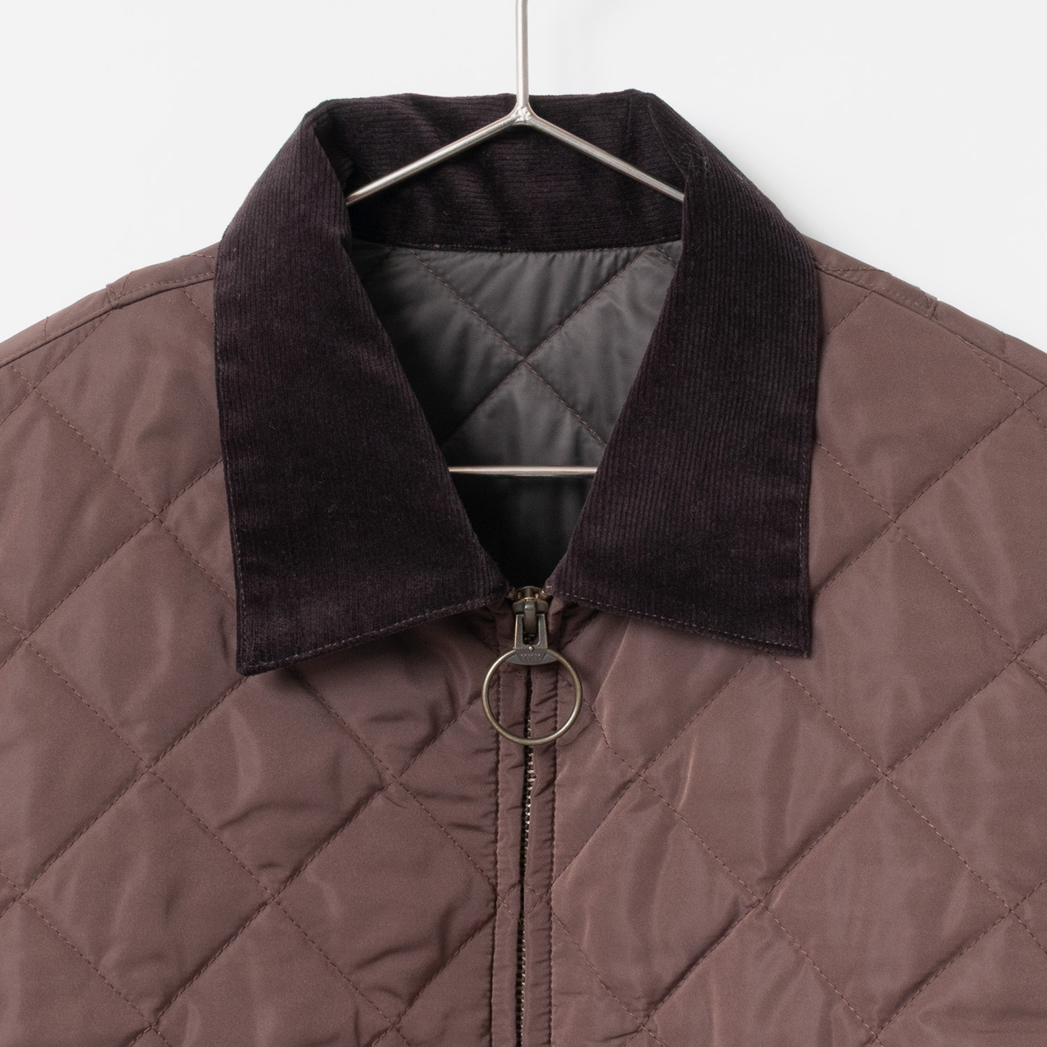 [le ciel de HARRISS] Quilted Outdoor Jacket_Brown(71)