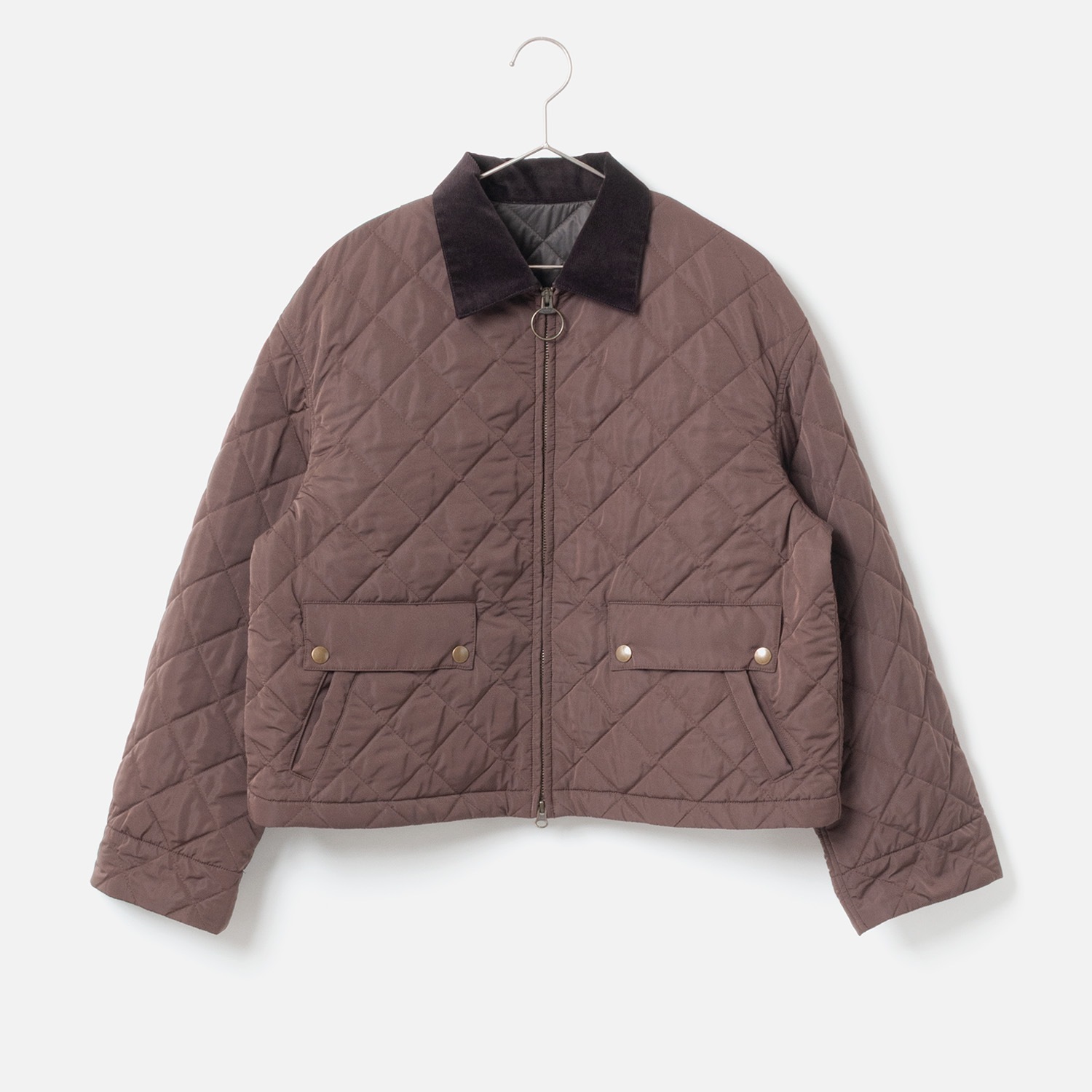 [le ciel de HARRISS] Quilted Outdoor Jacket_Brown(71)