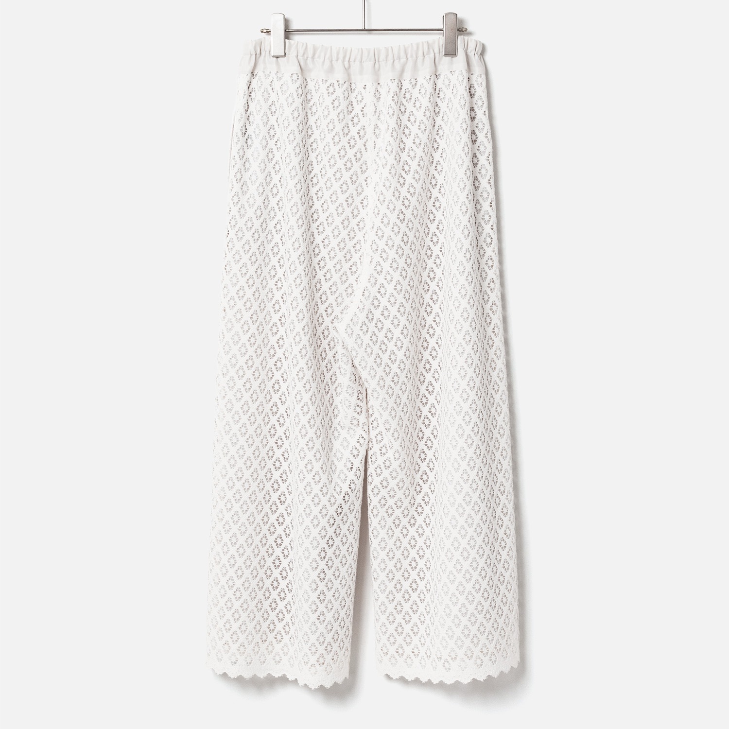 [Harriss �� Keiko Okamoto] Organic Cotton Wide Flared Pants_Ecru(03)