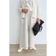 [Harriss �� Keiko Okamoto] Organic Cotton Wide Flared Pants_Ecru(03)