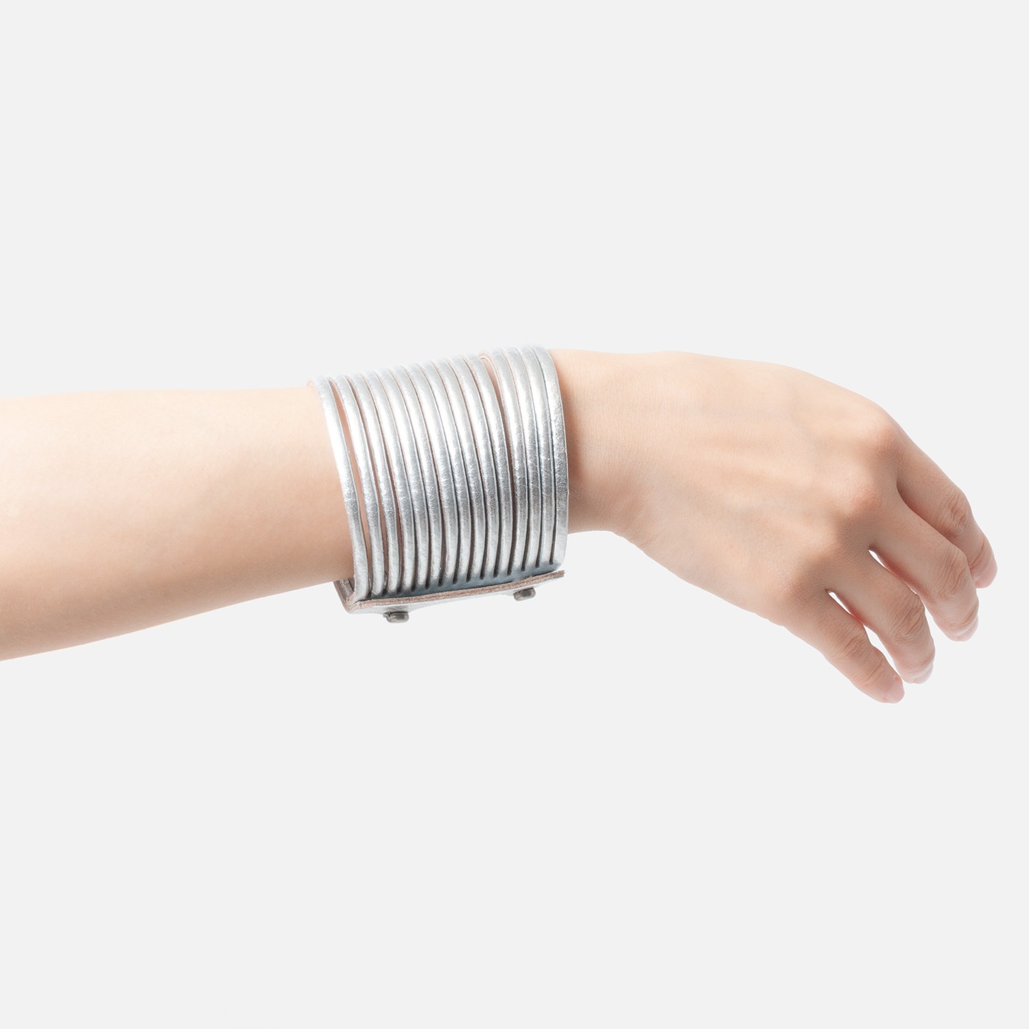 [trippen] Bracelet L ( silver-lam )