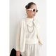 [Harriss �� Keiko Okamoto] Crew neck cardigan with pearls_Ecru(03)