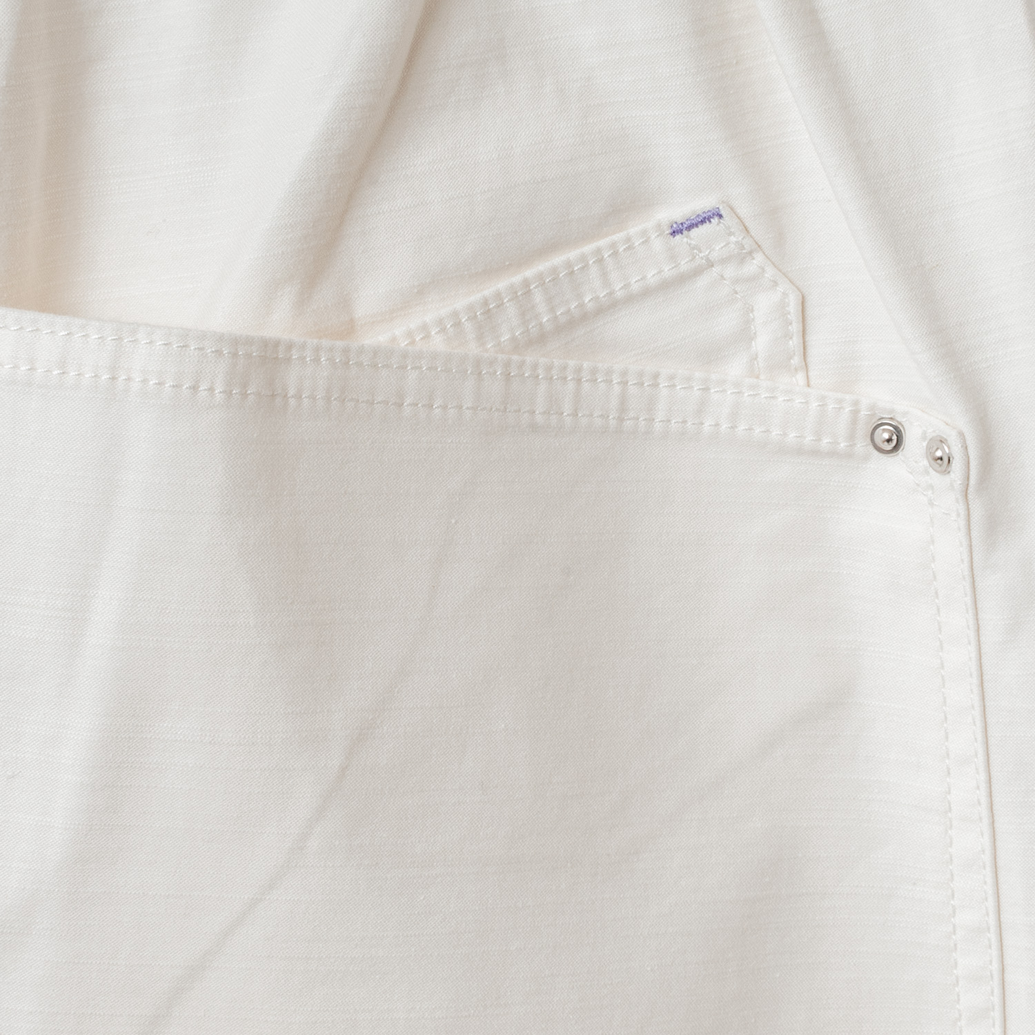 [RaPPELER] Back Satin Stretch Pants_White(01)