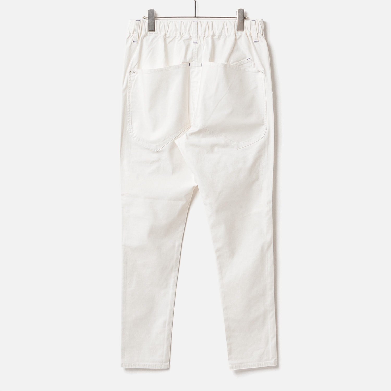 [RaPPELER] Back Satin Stretch Pants_White(01)