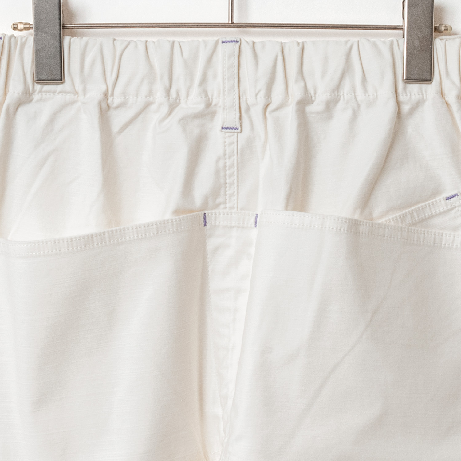 [RaPPELER] Back Satin Stretch Pants_White(01)