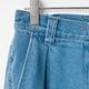 [le ciel de HARRISS] Twisted seam wide denim_Sax blue(52)