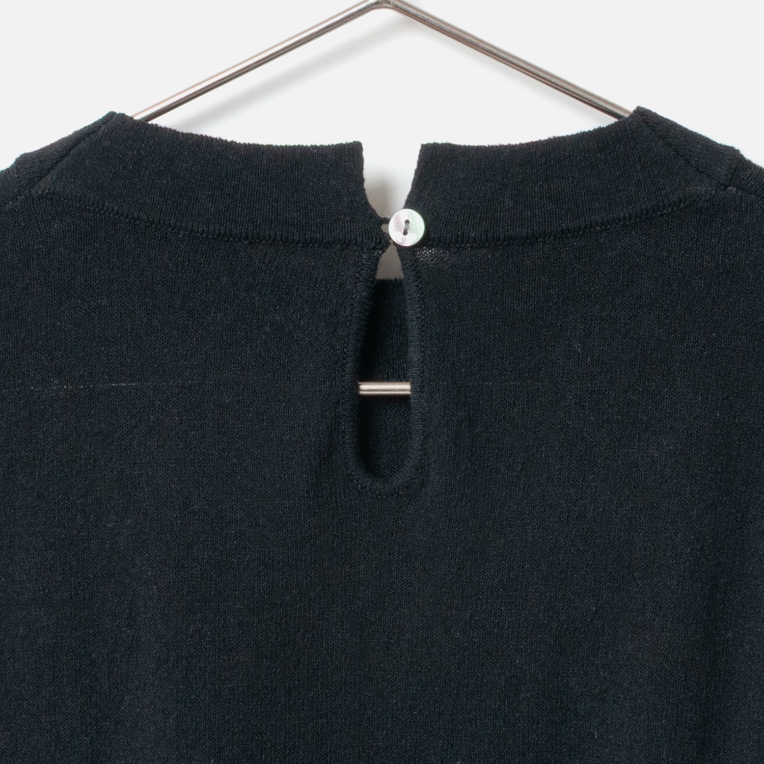 [Harriss �� Keiko Okamoto] American Sleeve Style Knit_Black(80)