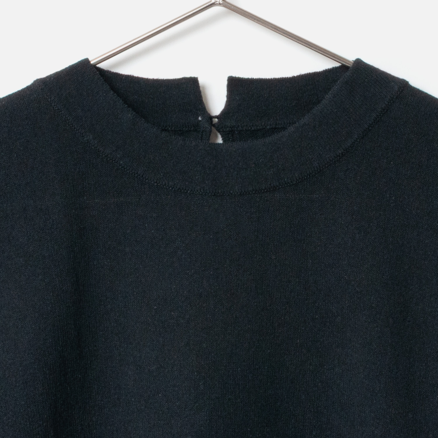 [Harriss �� Keiko Okamoto] American Sleeve Style Knit_Black(80)