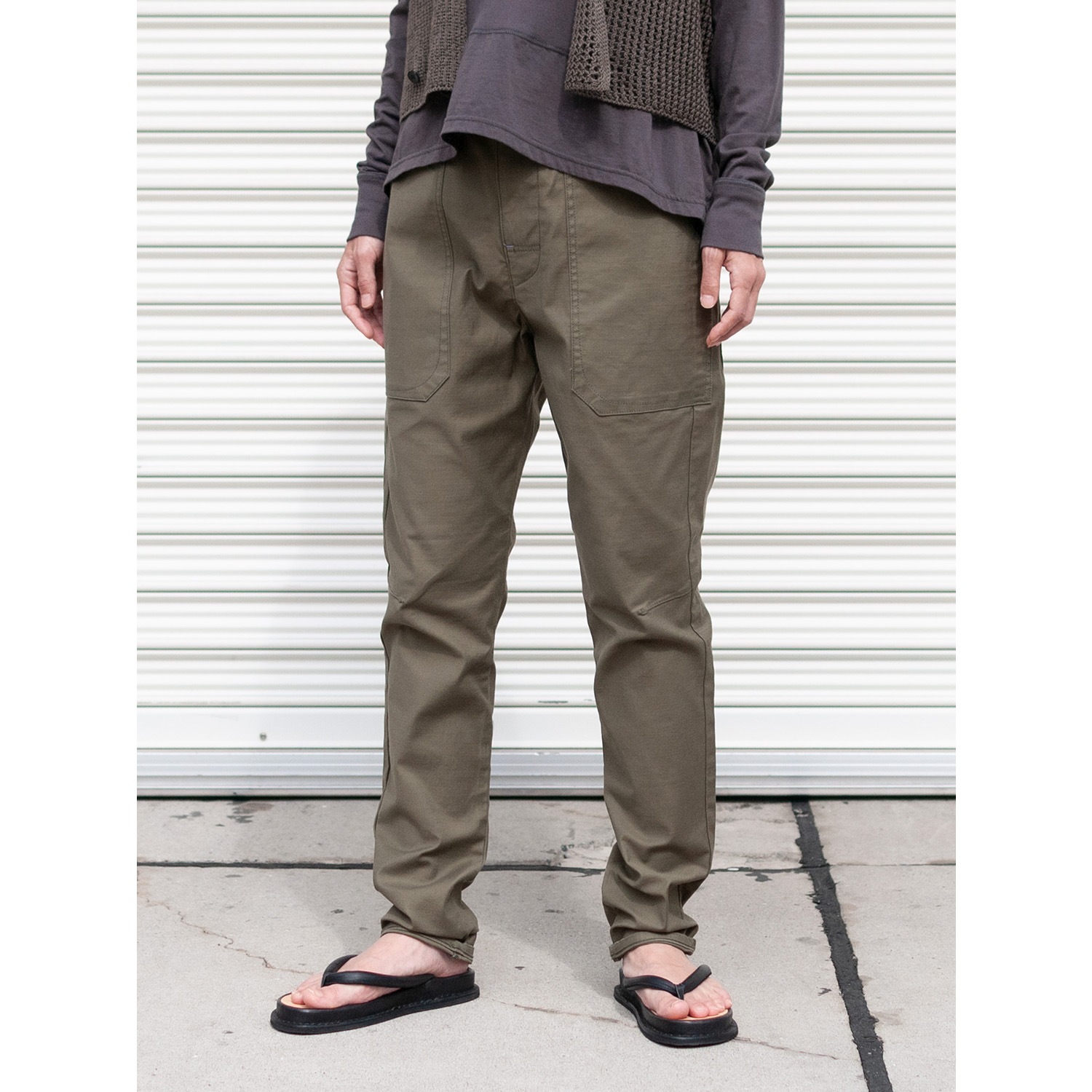 [RaPPELER] Back Satin Stretch Pants_khaki(31)