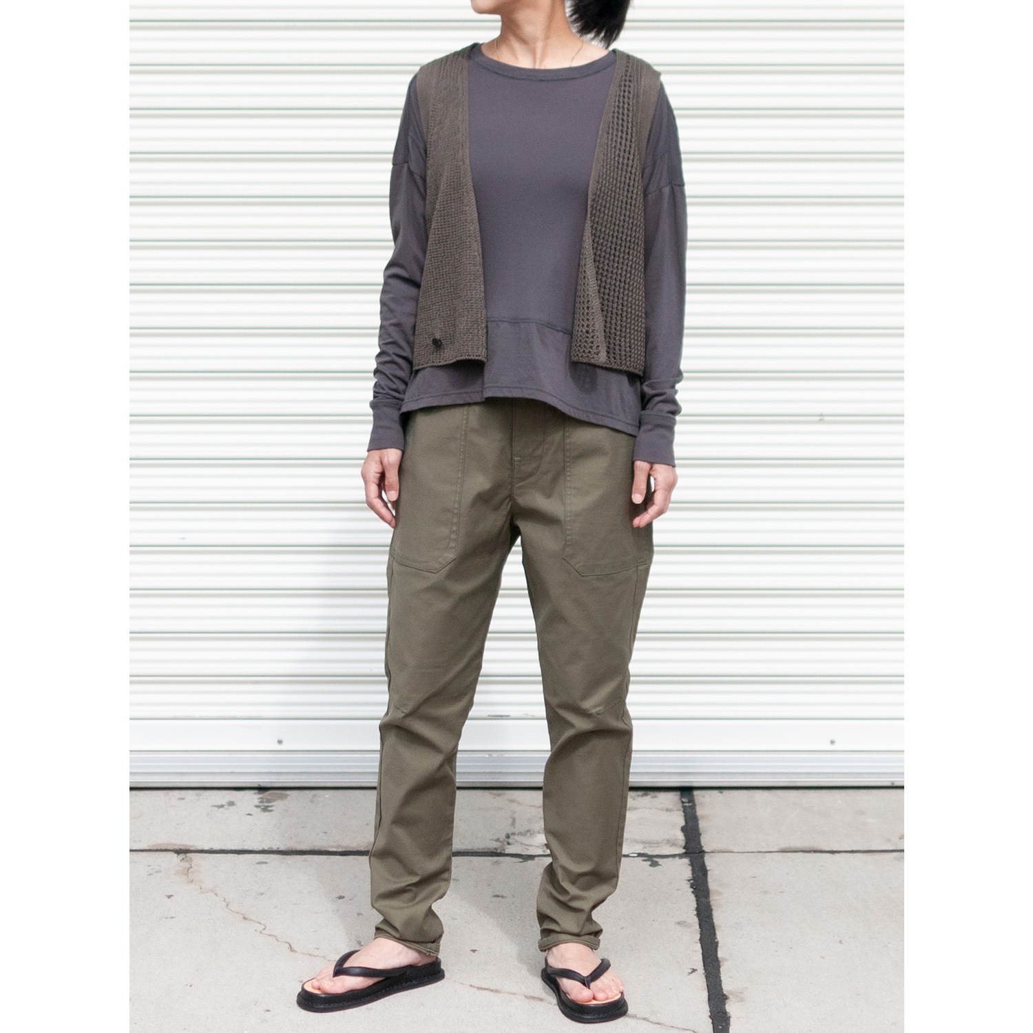 [RaPPELER] Back Satin Stretch Pants_khaki(31)