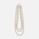 [Harriss �� Keiko Okamoto] Cotton Pearl 3-strand Necklace