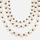 [Harriss �� Keiko Okamoto] Cotton Pearl 3-strand Necklace